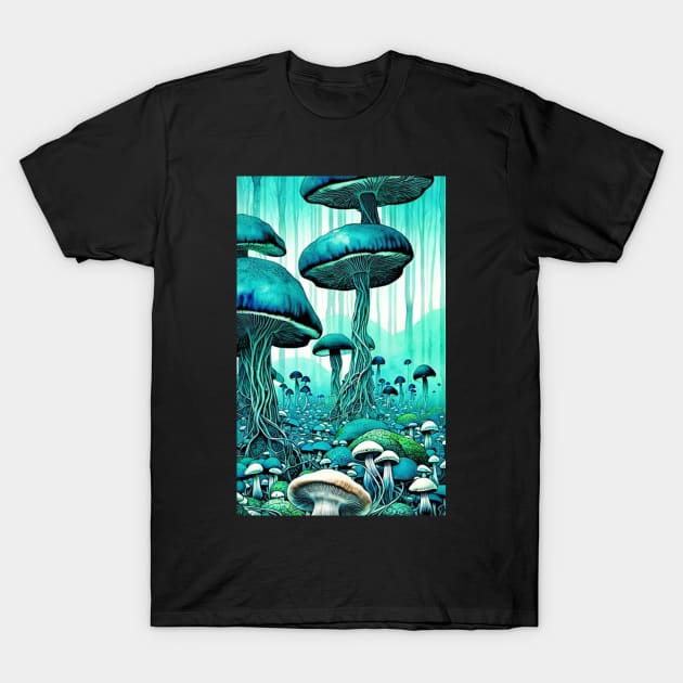 Mushroom Forest T-Shirt by Trip Tank